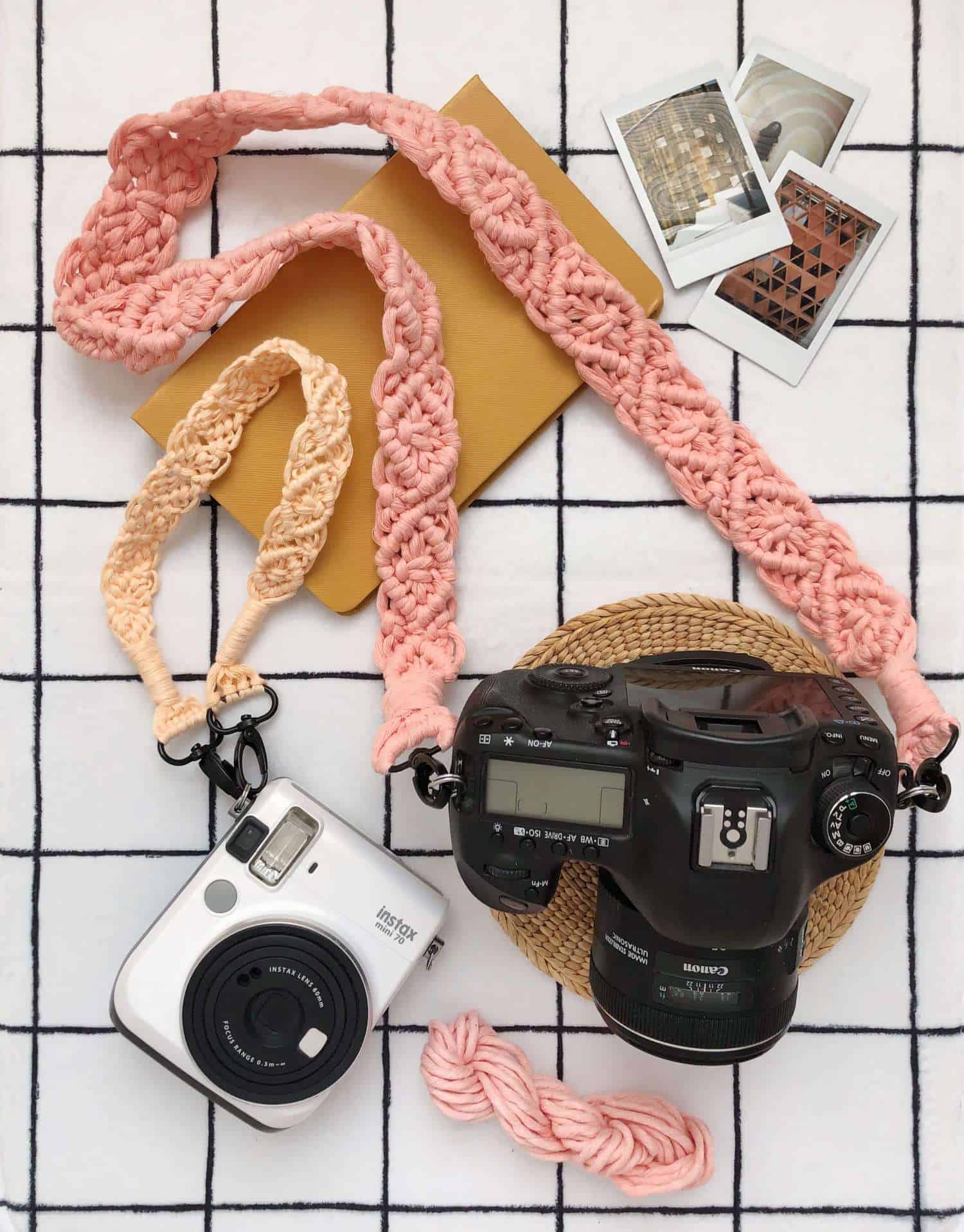 macrame camera strap